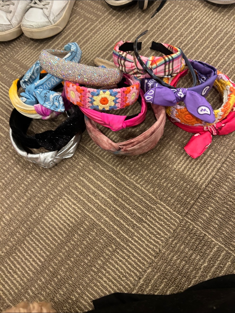Assorted Kids Headbands - Pink, Purple, Blue, Silver, Black